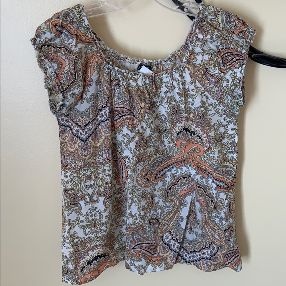 J. Crew pattern top